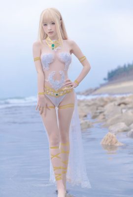 Shimizu Yuno Marie Rose white swimsuit (Dead or Alive)