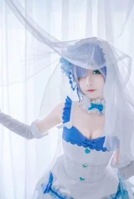 “Re: Life in a Different World from Zero” Rem wedding dress Cosplay[CN: Ziyuan](9 photos)