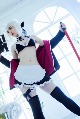 FGO Altria Pendragon maid @冥戏_CatN (9 photos)