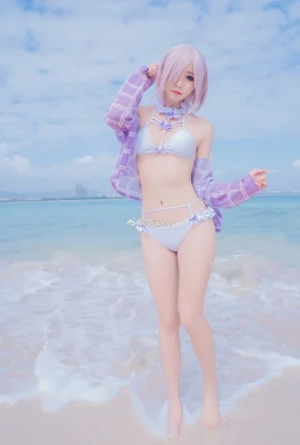 FGO Mash Kyrielight swimsuit @墨玉-M (9 photos)