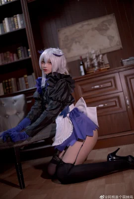 FGO Black Gun Dumb Maid Altria alter @阿熊是萌妹吗 (9 photos)