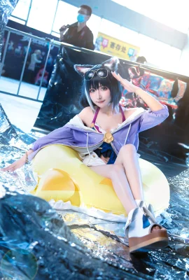 Princess Connect! Re:Dive Kailu (Swimsuit) @紫络络 (Photographer: @教主Shadow) (9 photos)