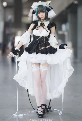 Azur Lane Cheshire @五更百鬼 (Photographer: @alan岚少) (Kugou Mushroom Firefly Anime Music Carnival) (9 photos)