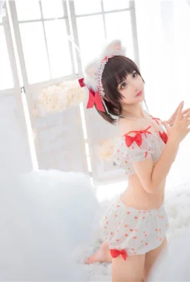 Miaotang Film VOL.155 Strawberry Print Nightgown