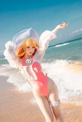 Azur Lane Richelieu swimsuit @星之迟迟 (9 photos)