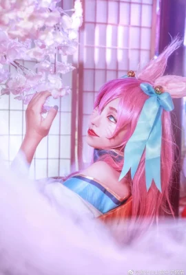 League of Legends Ahri Soul Blossom Festival Soul Lotus @Ivory Mountain Cottage Leader Orange Cat (9 photos)
