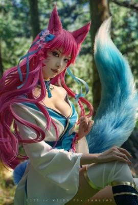 League of Legends Ahri Soul Lotus Skin @Cangji Kikyo (10 photos)