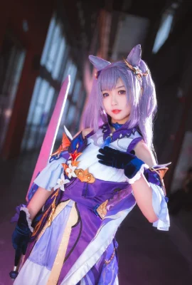 Genshin Impact Keqing @MAO-Shi Shen Big Cat (Photographer: @悠长假期) (CICF China International Comic Festival Animation and Game Exhibition) (11 photos)