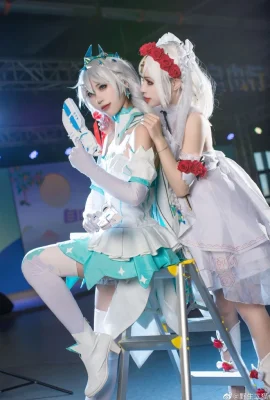Honkai Impact 3 Kiana: @风东东w, Theresa: @野生二猫 (9 photos)