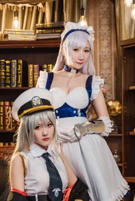 Azur Lane Enterprise: @可怜0了孤孤、Belfast: @Wuli大YIMI (9 photos)