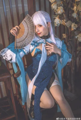 Azur Lane Belfast: The Rose of the Rainbow Clouds @我才不阿澄's Weibo (9 photos)