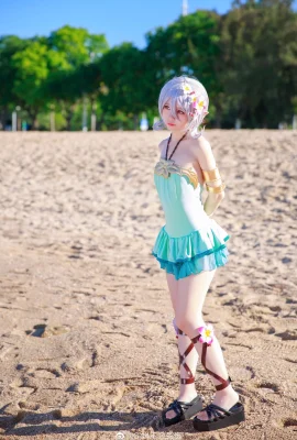 Princess Connect☆Re:Dive Kokoro swimsuit ver. @G44 will not be hurt (9 photos)