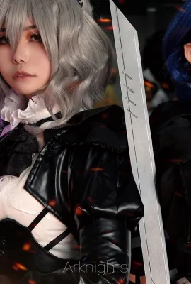 Arknights Chen Sir: @小一要努力更强那, Tallulah: @鹤见月Tsuki (9 photos)