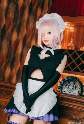 FGO Mash Kyrielight maid costume @桃墨公子x (9 photos)