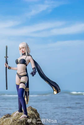 fate Okita Souji swimsuit @二佐Nisa (9 photos)