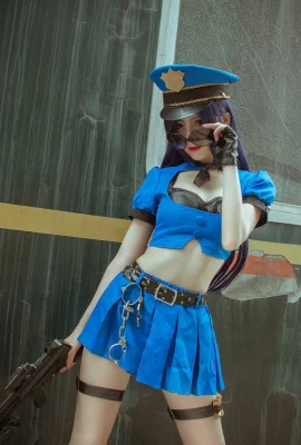 League of Legends Piltover Policewoman Caitlyn @果而Kaer (9 photos)