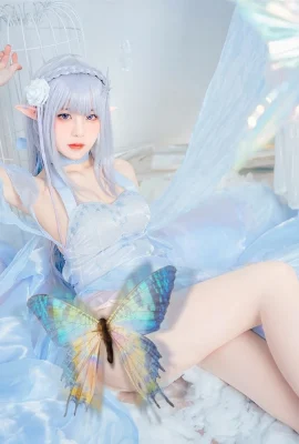 Re: Life in a Different World from Zero Emilia crystal dress @shiro希若 (9 photos)