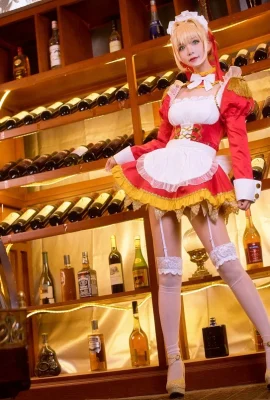 Fate/Grand Order Nero Claudius Fan Maid @_Raccoon Cat_ (10 photos)