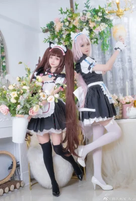 Cat Girl Paradise Vanilla: @秋楚楚不bald, Chocolate: @神本无尾_Aria (9 photos)
