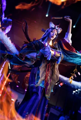 Onmyoji Tamamonomae @HAKU_白又白小井 (Photographer: @教主Shadow) (9 photos)