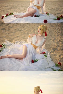 Fate/Grand Order Nero Claudius Nightdress @大梨子不是御姐 (8 photos)