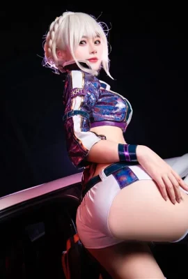 “Fate” Black Gun Dai Altria sexy hip racing girl Cos picture[CN: Qianqian sauce w](10 photos)