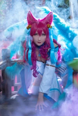 League of Legends Ahri Soul Blossom Skin @楼银Emilia (9 photos)