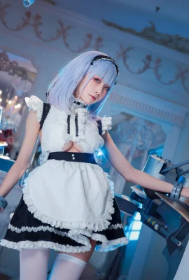 Shui Miao Aqua's “Azur Lane-Dido” can't take away the perspective of the maid's breast sex suit (17 Photos)