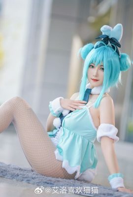 (Eroh likes cats) Hatsune Miku bunny girl figure same as cosplay