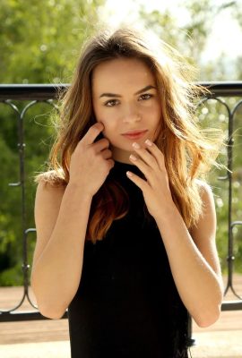 Beware of the danger of girls crossing railings! Debora A (122 Photos)