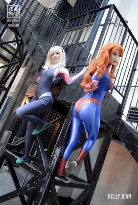 Kelly Jean & YuzuPyon – Mary Jane & Gwen Cosplay