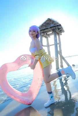 Fate/Grand Order BB swimsuit @_喵子Nyako (9 photos)