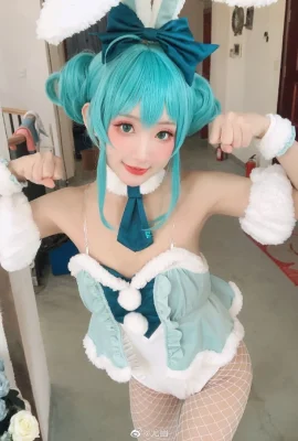 Hatsune Miku bunny girl @尤幽 (9 photos)