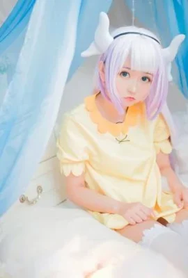 Kobayashi's Dragon Maid Kanna Kamui cute cosplay[CN: Hs weird old man](9 photos)