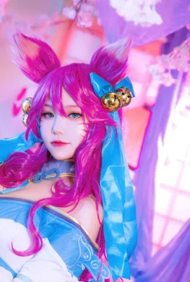 League of Legends Ahri Soul Lotus @浅川饼饼子_ (9 photos)