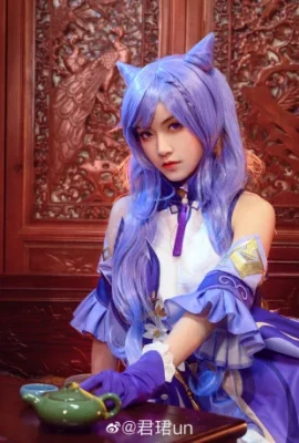 Genshin Impact Keqing @君珺un (9 photos)