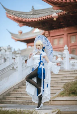 FGO Altria Pendragon fan cheongsam @封疆疆v (10 photos)