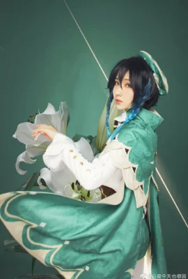 Genshin Impact Wendy @白蔓 is also very sleepy today (9 photos)