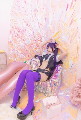 Kamikazaka Mafuyu's “Purple Succubus” exposes her spicy waist to attract your attention (75 Photos)