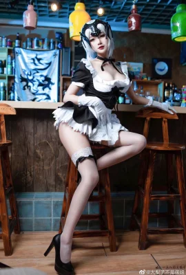 Fate/Grand Order Black Jeanne d’Arc GK figure maid @大梨子不是御姐 (9 photos)