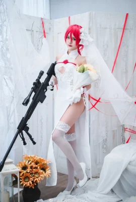Girls Frontline T5000 “Pledge Transformation” Wedding Dress Ver. @比比骨精奇QwQ (9 photos)
