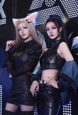 League of Legends K/DA Ahri: @–灰鹤–, Kaisa: @帆仔oink (10 photos)