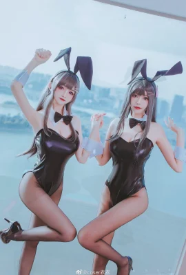 The young rabbit does not dream of bunny girl senior Sakurajima Mai @coser衣衣、@闷油瓶桥桥(9 photos)