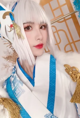 Azur Lane Kaga White Fox He Zheng @Hollyhock Meow Meow Meow (9 photos)