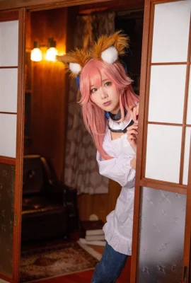 Kenken (Kenken)《FGO-Tamamo no Mae 2》Wise Wife Image Reflected in Eye Blinds (61 Photos)