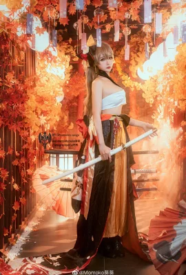 Azur Lane Jean Bart Kimono cos Hao Dao Première neige Momoko Aoi (9 photos)