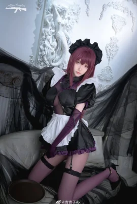 FGO Scathach cos master craftsman fan maid cn Qing Qingzi Ak (9 photos)