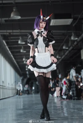 FGO Shuten Douji Fan Maid@Want all sugar, remove ice and add crispy pops (Photography: @大夫_Photography) (9 photos)