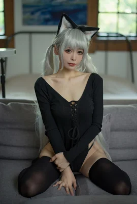 Sakurajima Aoichi Black Cat Sweater Jumpsuit (57 Photos)