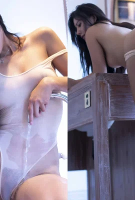 Mainland beauty model “It’s A’Zhu” paid for private photography and her pubic hair leaked out (30 Photos)